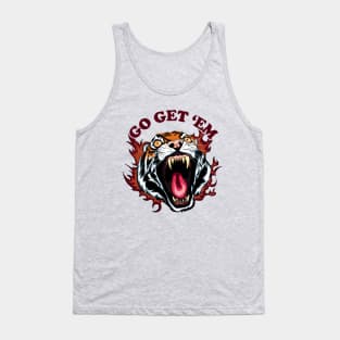 Go Get 'Em | Roaring Tiger's Face Tank Top